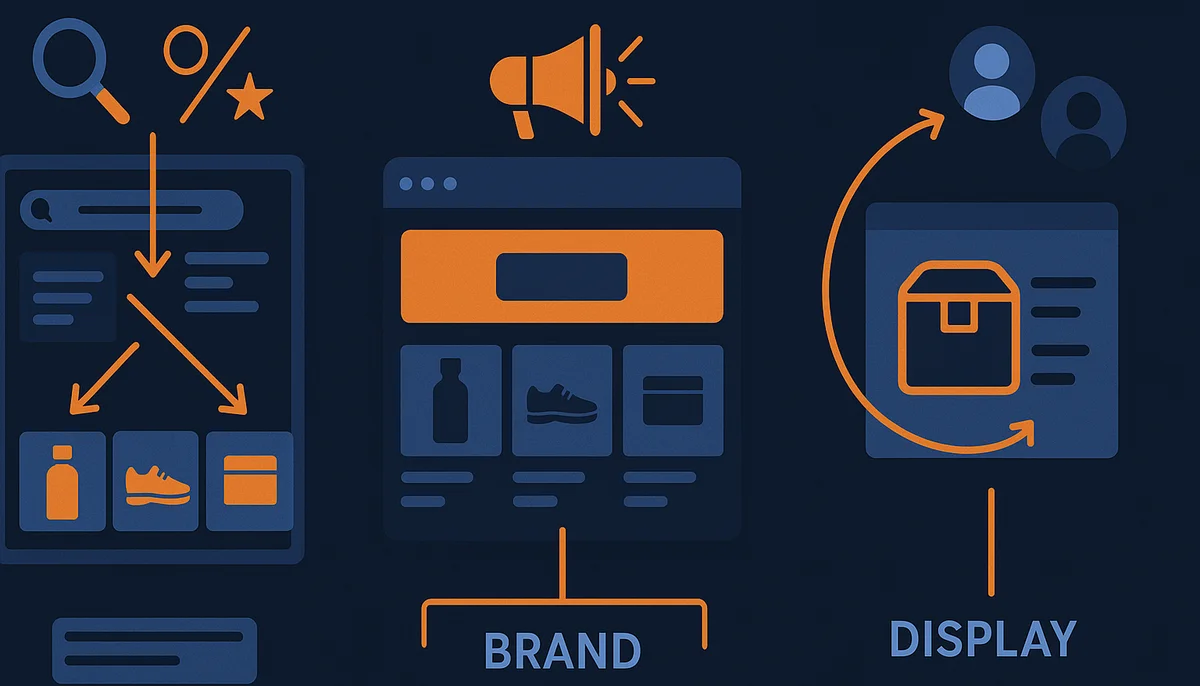 Sponsored Products vs Sponsored Brands vs Sponsored Display - Complete Guide